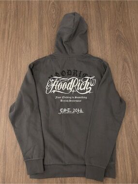 Hood rich Charcoal Gray Hooded Sweatshirt